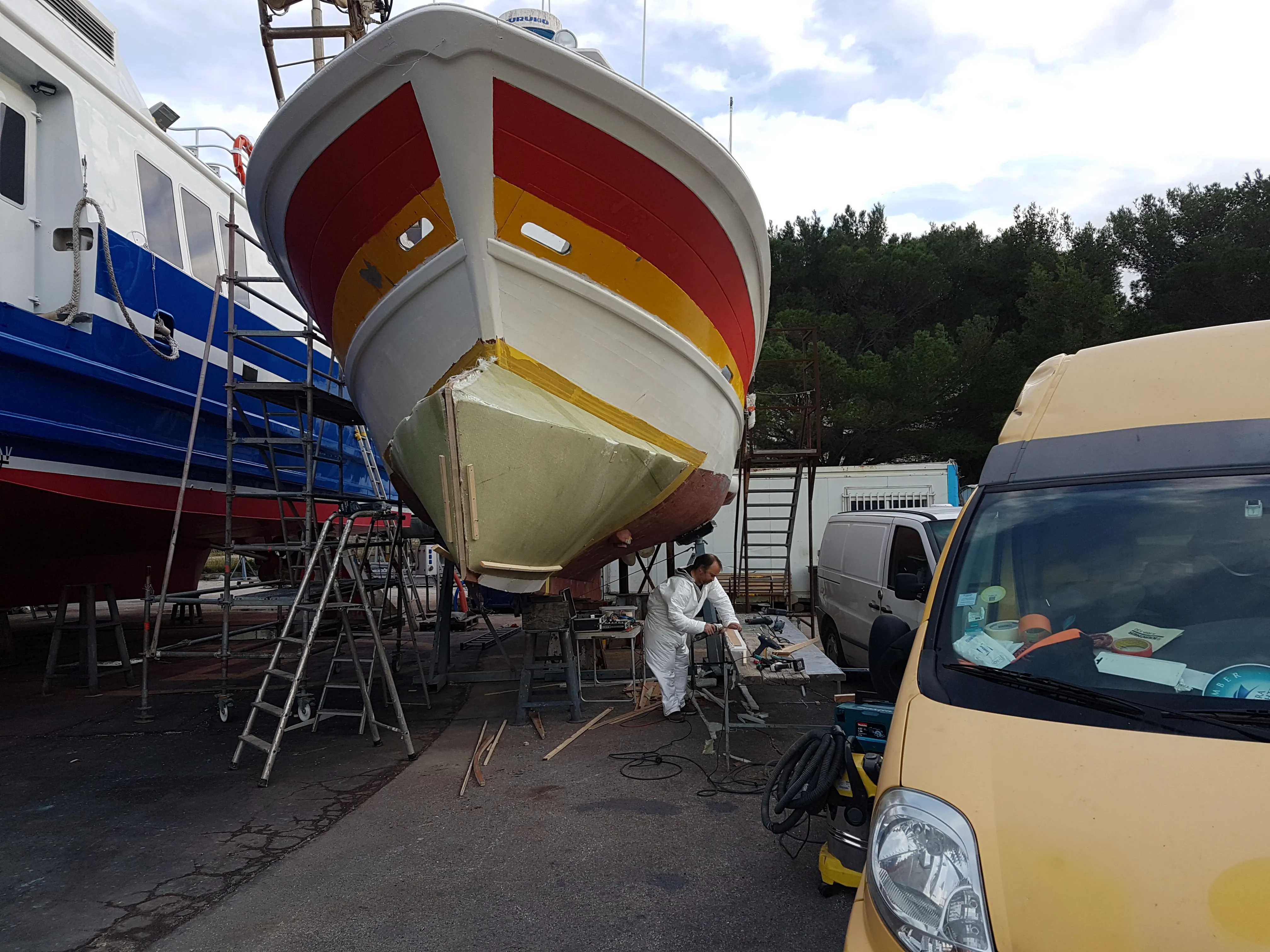 Fabrication Bulbe étrave